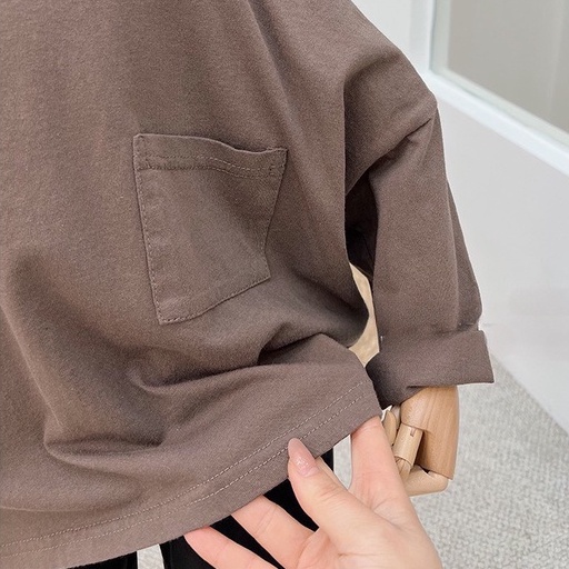 Áo thun dài tay bé trai Batala kids áo phông bé trai 100% cotton 4c xẻ dáng Hàn cho bé từ 10-24kg TRAITUI24