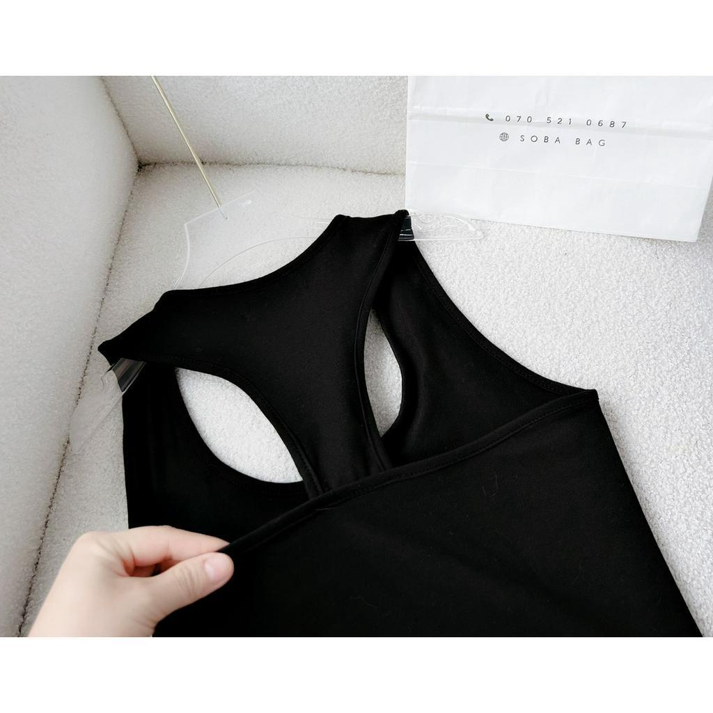 Đầm sát nách có mút in hình chất thun lạnh co giãn thích hợp mặc đi chơi đi dạo đi tiệc phù hợp mọi phong cách