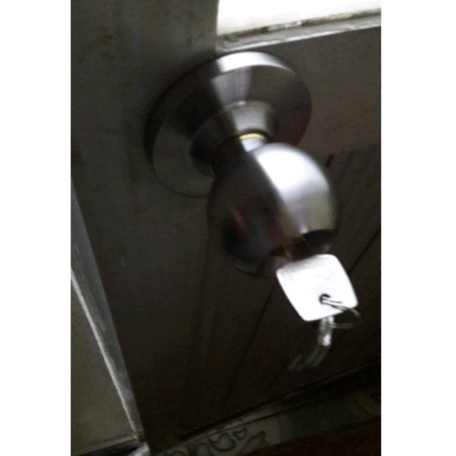 Ổ Khoá Tay Nắm Tròn Inox 304 Chính Hãng Khóa Nắm ĐấmTròn Khóa Cửa Phòng, Khóa Nhà Vệ Sinh