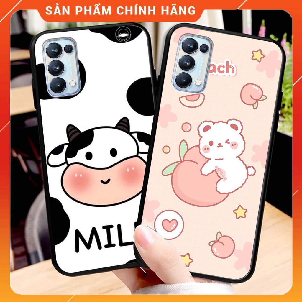 Ốp lưng Oppo RENO 5 in hình Gấu xinh xắn, Bò sữa đáng yêu,  ĐẸP -  RẺ - XINH - ĐỘC ĐÁO