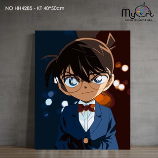 Tranh tô màu theo số anime Conan Myart HH4285