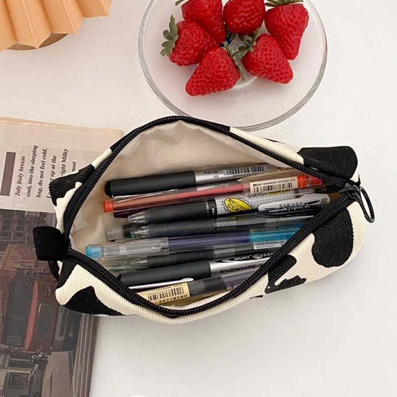 Túi Đựng Bút / Mỹ Phẩm Bằng Vải canvas Phong Cách Hàn Quốc