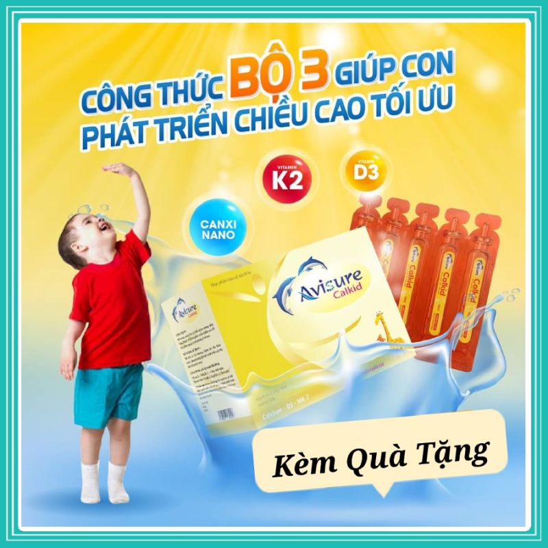 Avisure Calkid Bổ sung Canxi, giúp xương răng chắc khỏe, chiều cao tối đa