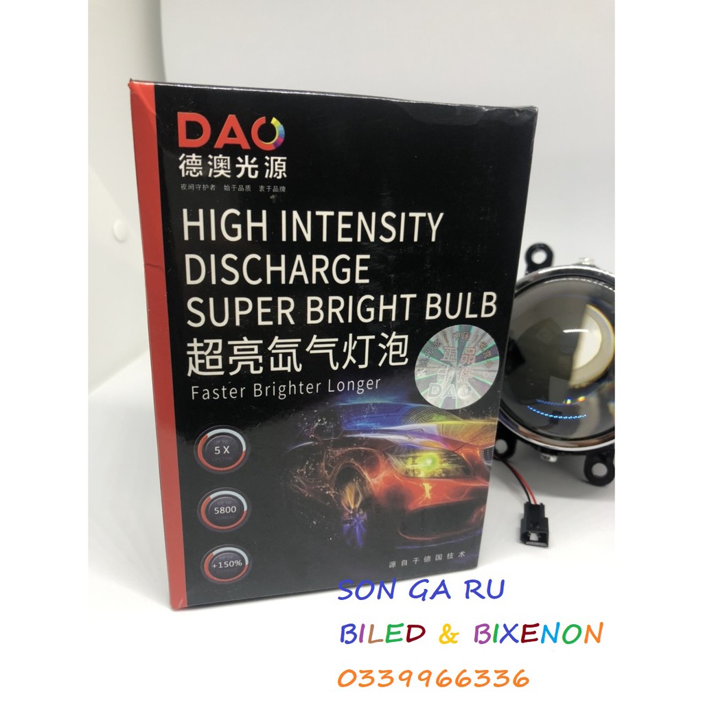 Bộ 1 bóng chân H11 tăng sáng 6000K + 1 balast 55w cho đèn gầm , bi gầm , Nouvo 5 6