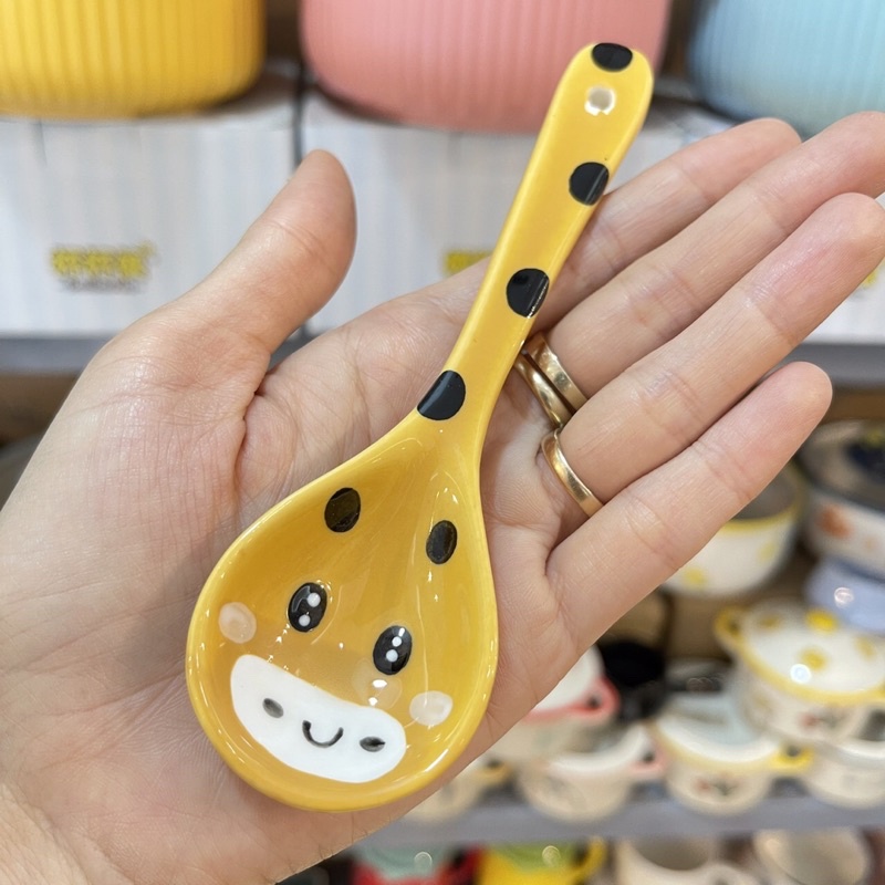 Thìa sứ, thìa ăn cơm cho bé siêu đáng yêu