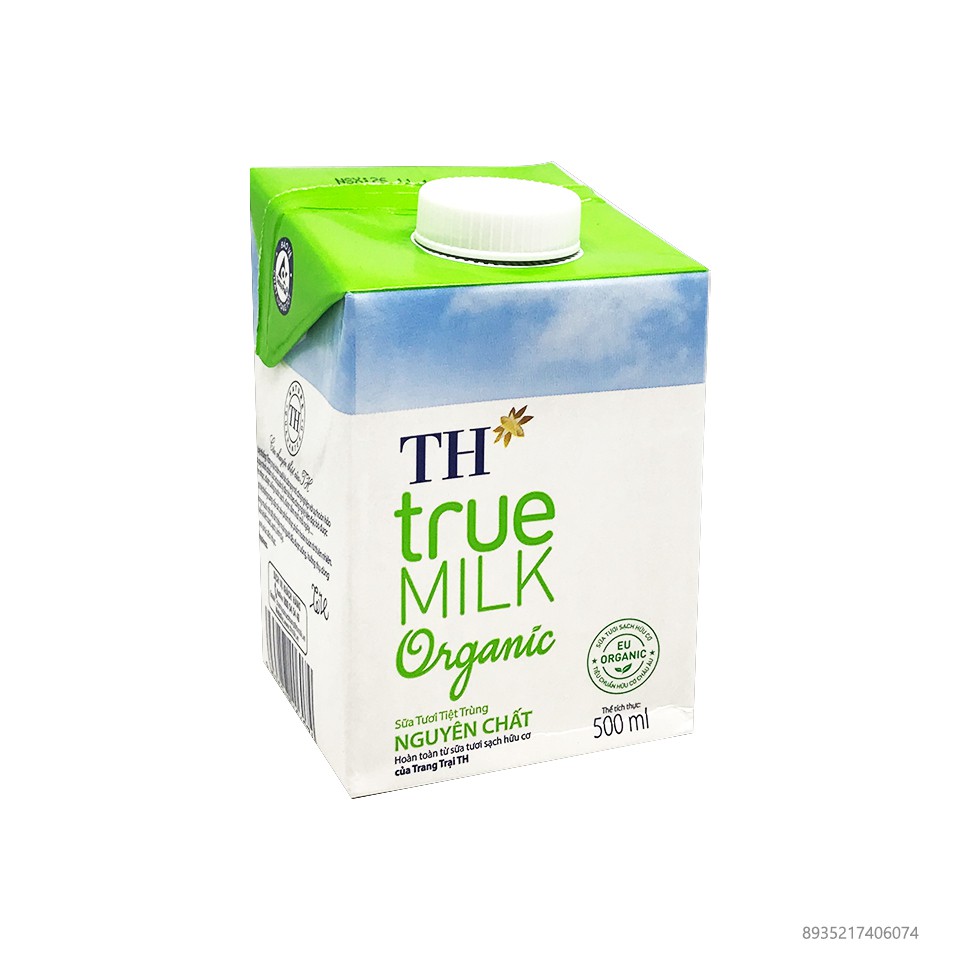 Thùng Sữa Tươi Hữu Cơ TH True Milk Organic (500ml x 12 Hộp)