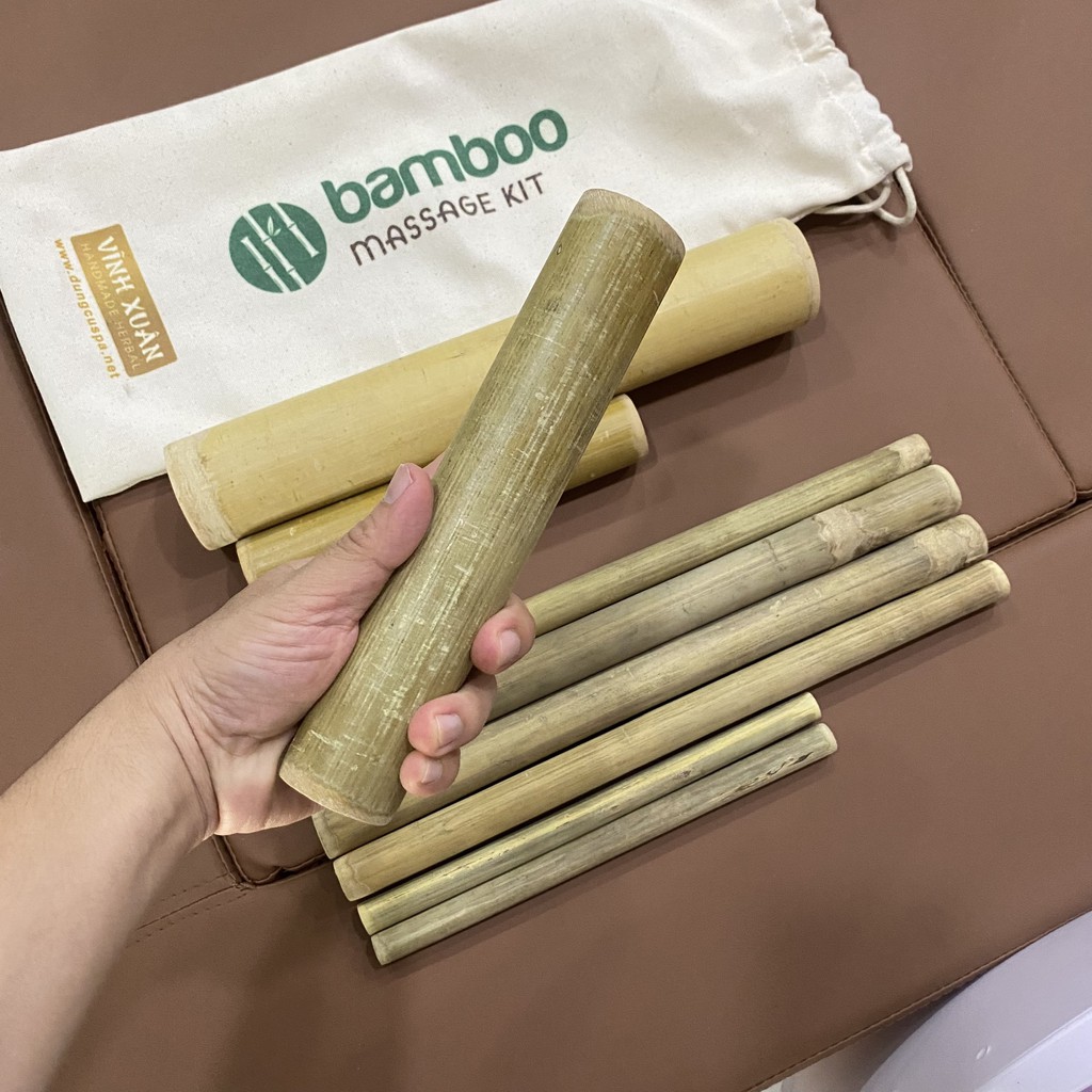 Bộ tre massage-Ống rỗng