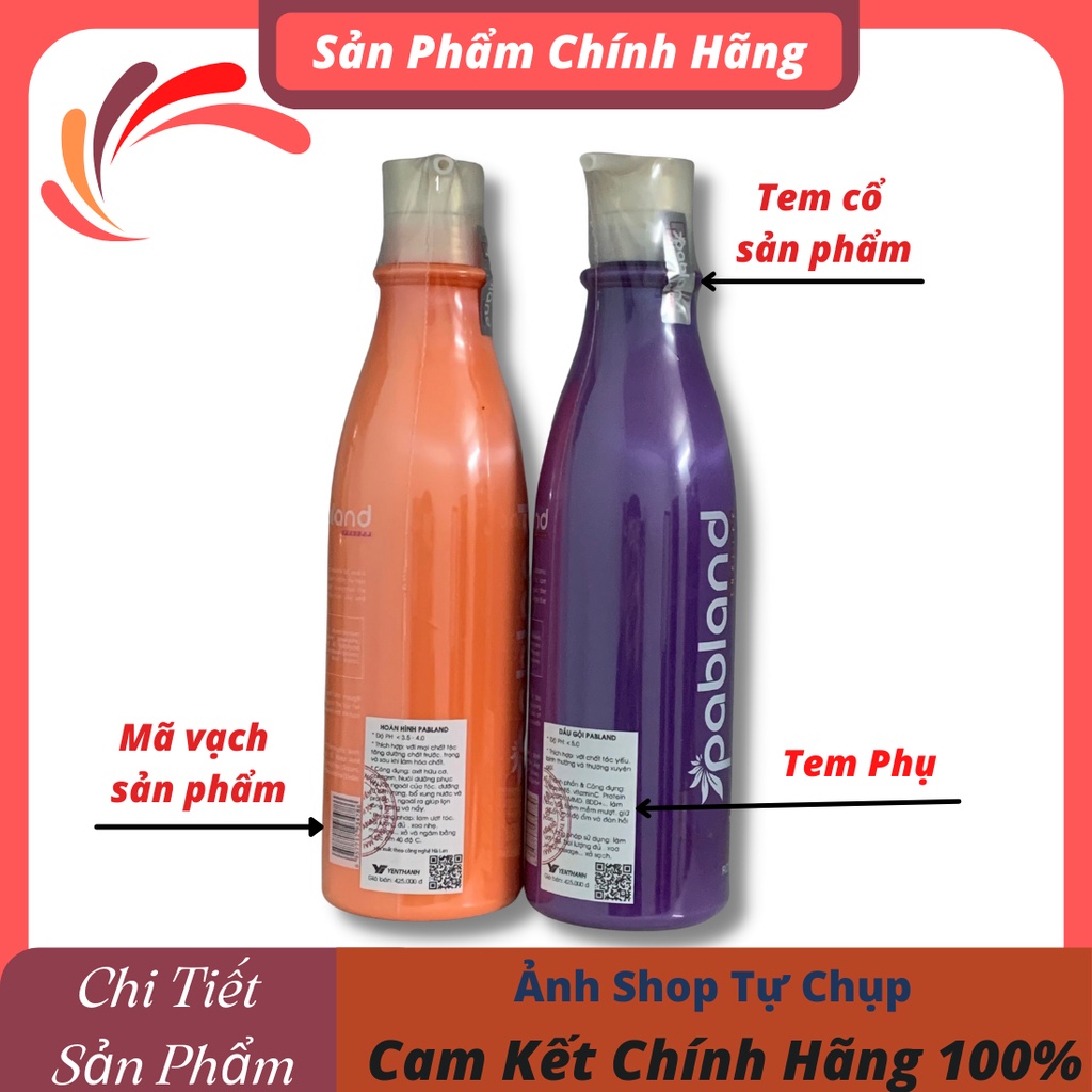 Căp dầu gội xả PABLAND 750ml keratin sạch gàu suôn mềm mượt tóc chính hãng