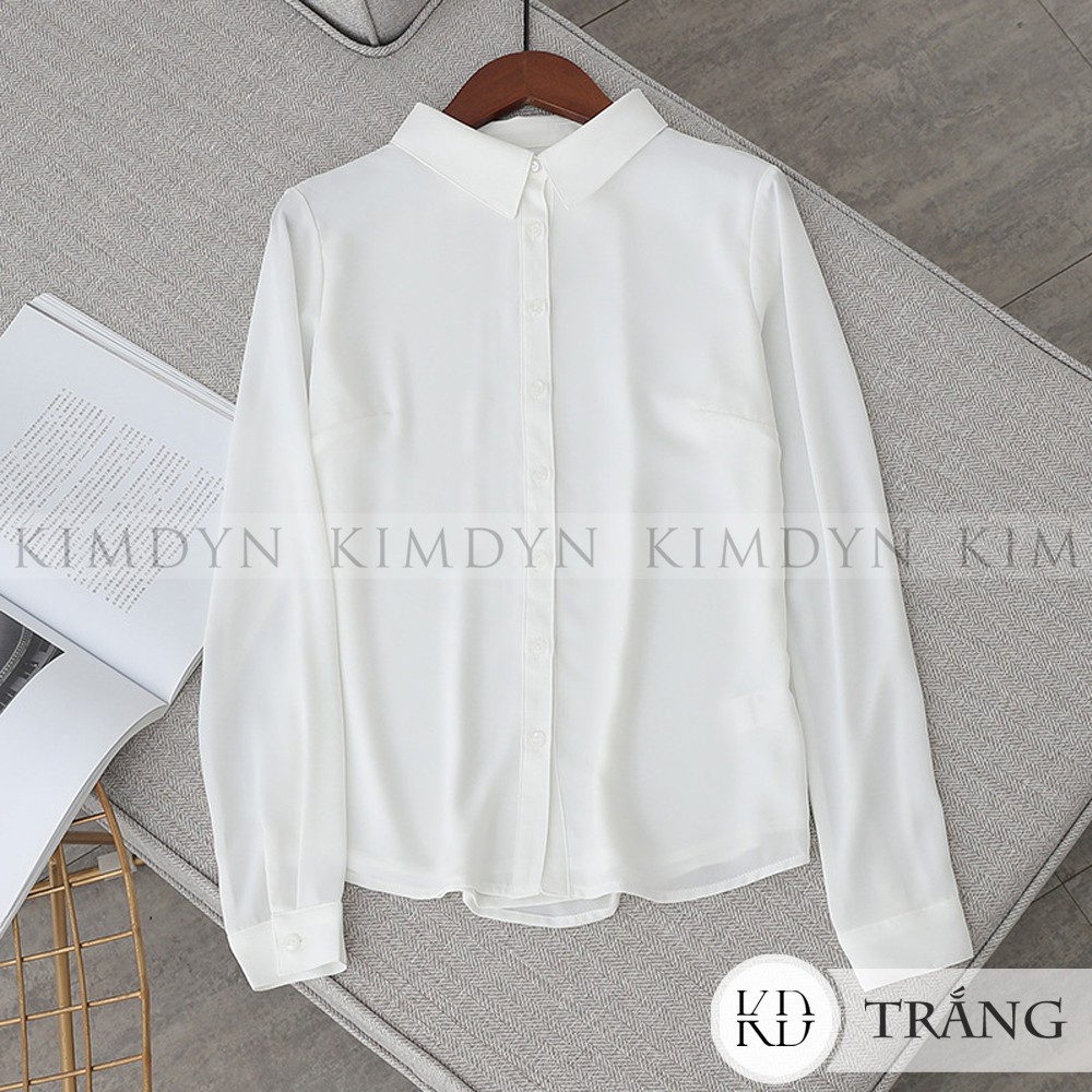 Áo sơ mi chiffon hai lớp thanh lịch KimDyn [KDASM05]