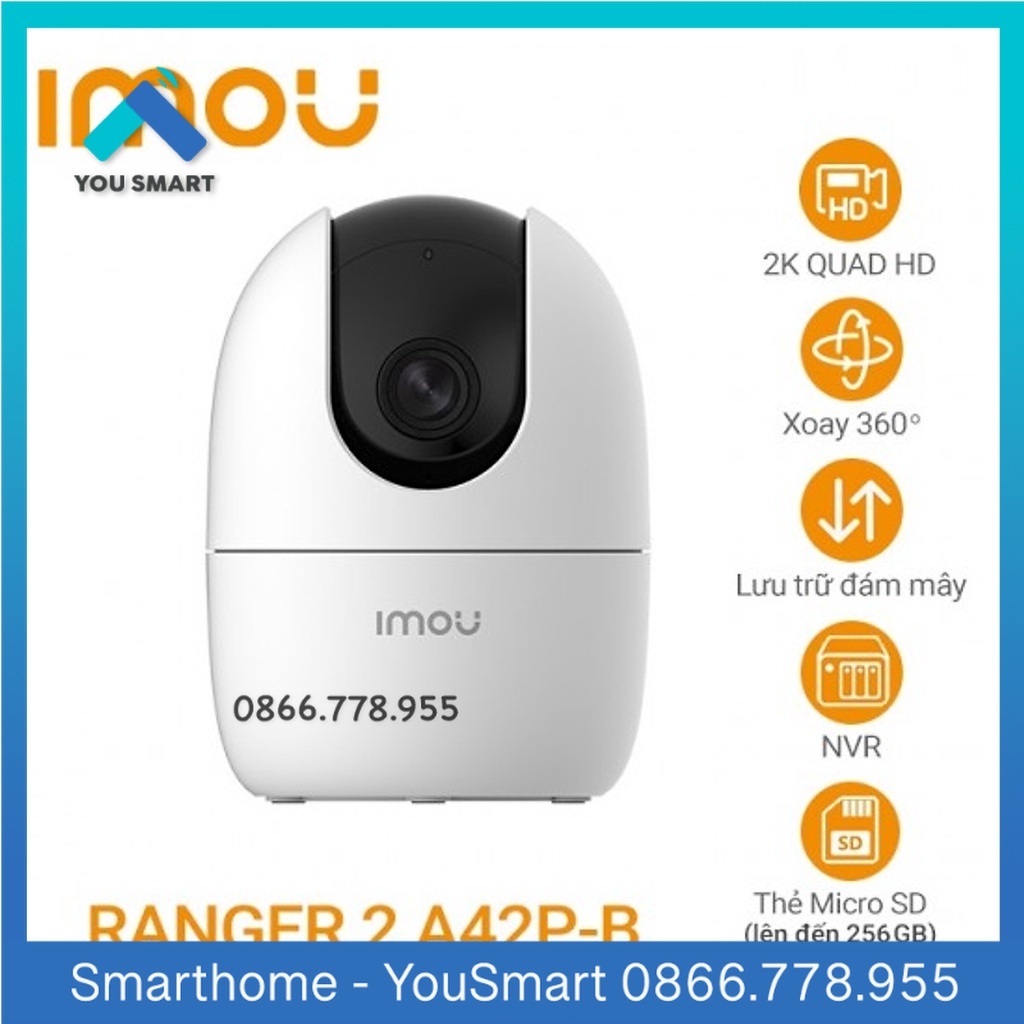 Camera IP XOAY WIFI 2M IMOU Ranger 2/A1 - A22EP (1080P) [DAHUA Chính Hãng 24TH]