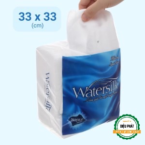 ⚡️ Giấy Vuông, Khăn Giấy Ăn Watersilk 1 Lớp Gói 100 Tờ