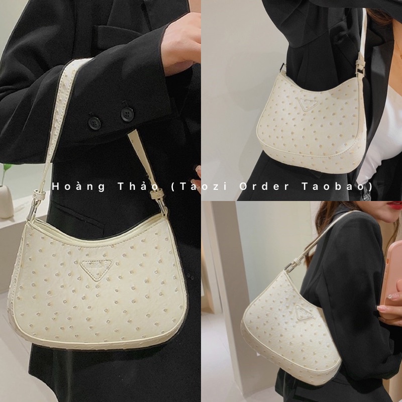 Túi kẹp nách - Có dây dài túi đeo chéo chất sần mẫu hot 2022