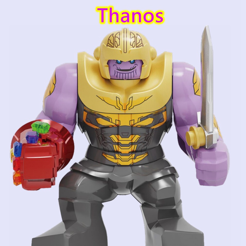 Đồ Chơi  Lắp Ráp Mô Hình Nhân Vật Thanos Mini Trong Truyện Tranh Marvel