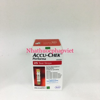 Que thử tiểu đường Accu check performa 25 que