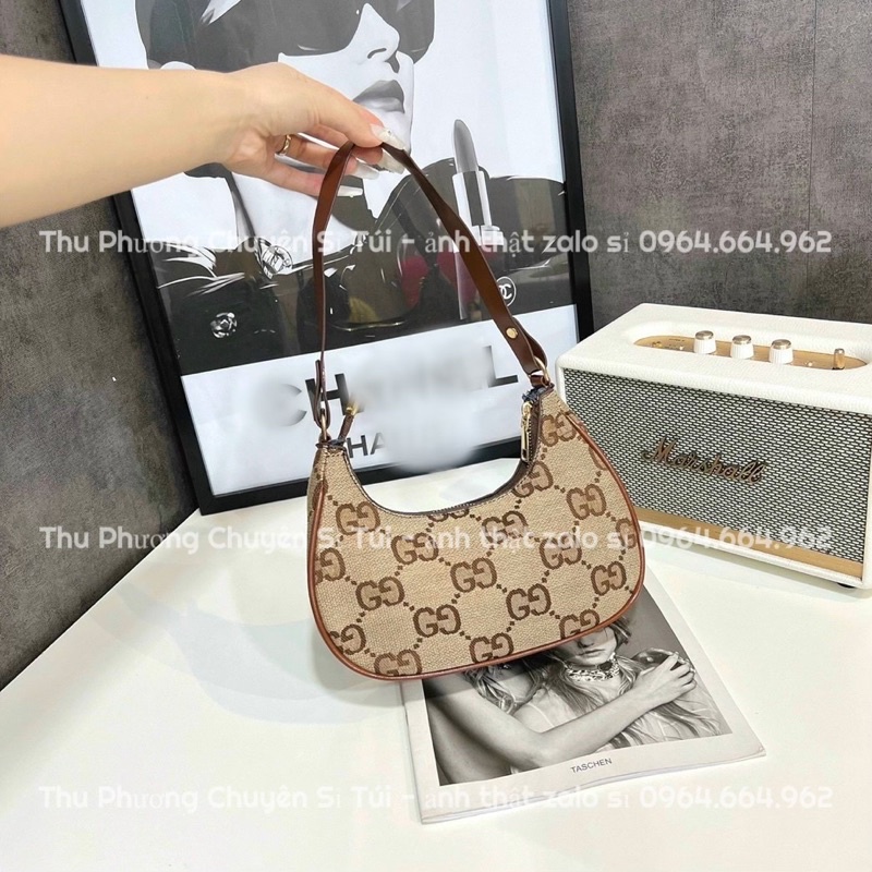 Túi kẹp nách, đeo vai gu.cii size to và size nhỏ hàng đẹp như hình (ảnh thật)