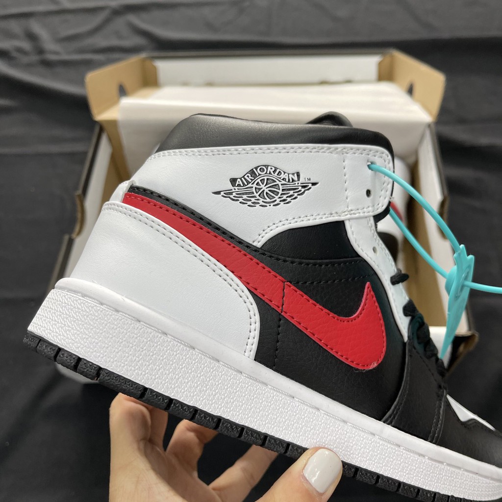 Giày Jordan 1 Mid Black Chile Red | BigBuy360 - bigbuy360.vn
