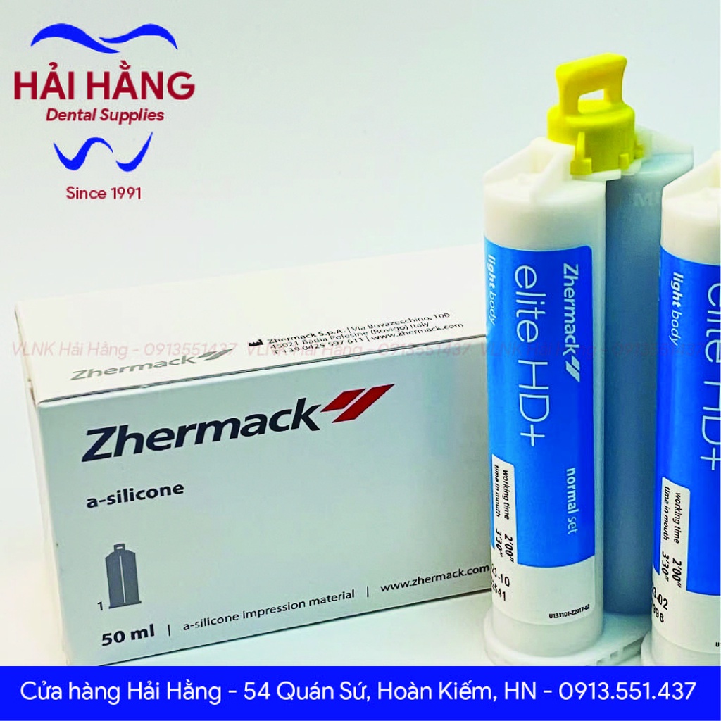 Cao su lỏng bơm súng Elite HD+ chính hãng Zhermack