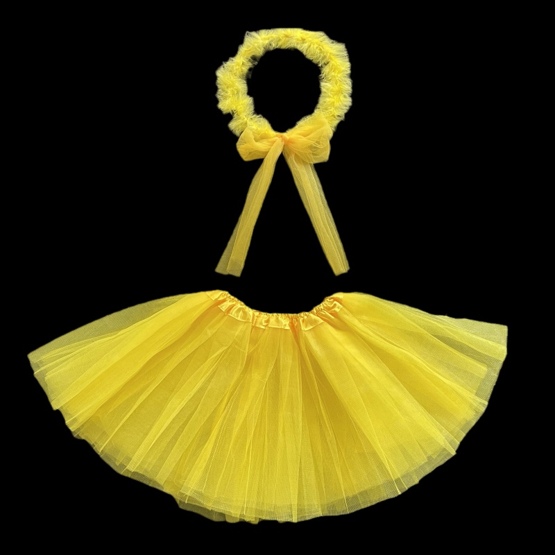 Set Váy Tutu + Băng Đô Công Chúa Dễ Thương Cho Bé Gái