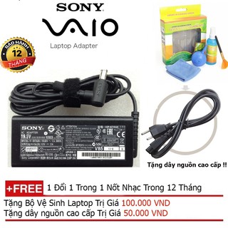 SẠC LAPTOP SONY 19V-3.3A + Tặng dây nguồn dài 1.8m
