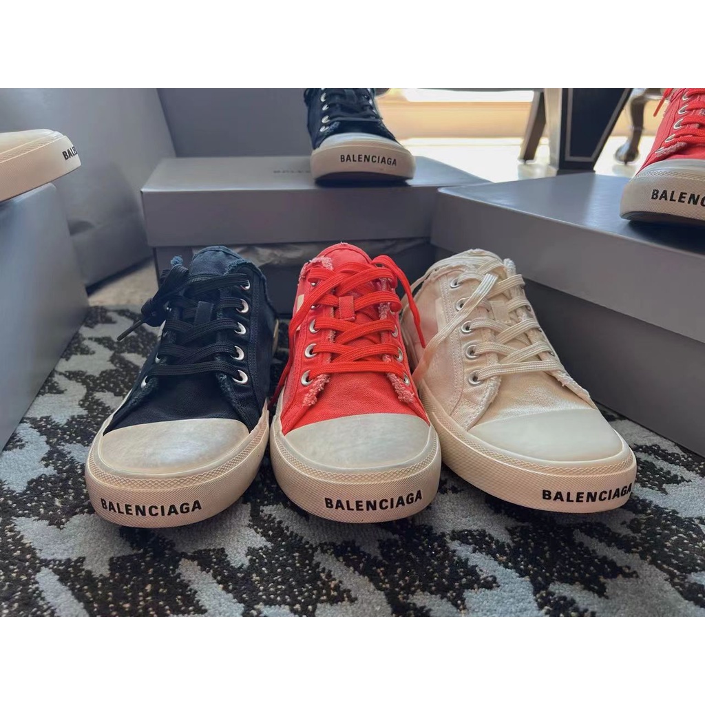 Giày Sneaker Paris Màu Đỏ Duyên Dáng Dành Cho Nam Và Nữ