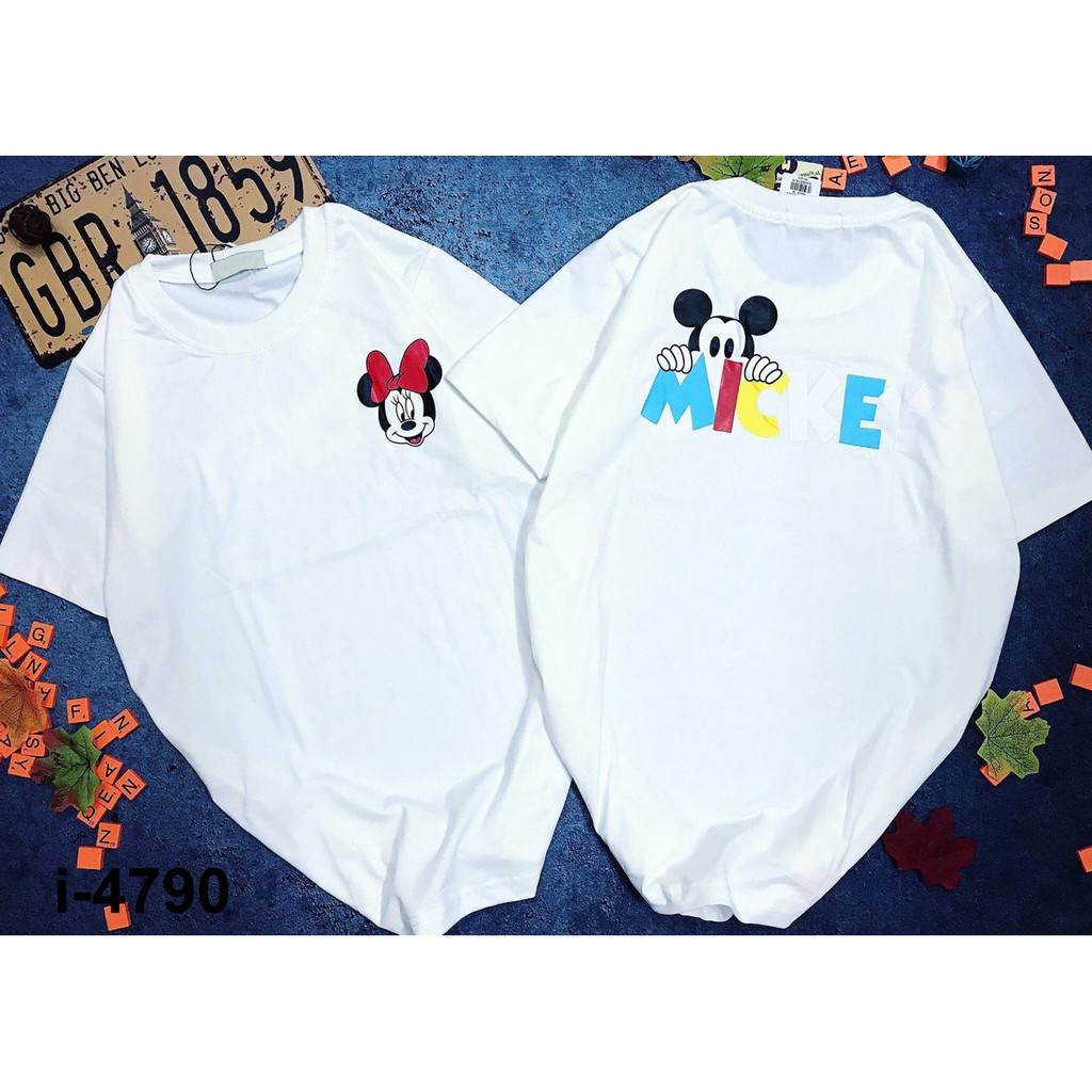 Áo thun nữ logo chuột mickey - I4790