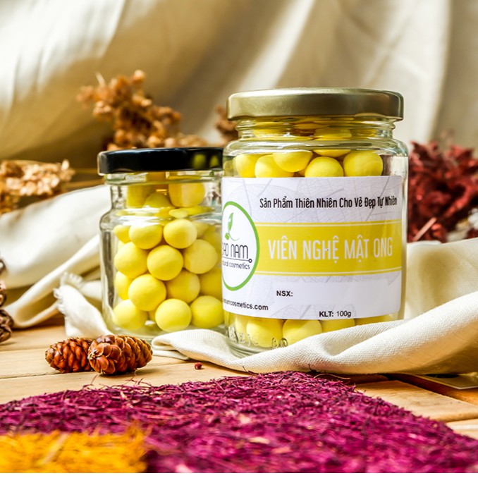 Viên nghệ mật ong trị đau bao tử Bảo Nam 100g