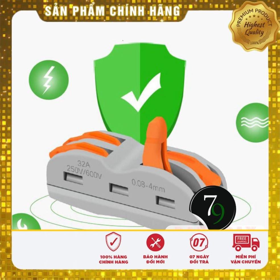 [Freeship hàng cao cấp 312] Đầu khớp cút cầu nối nhanh dây điện siêu nhanh siêu tiện lợi 2P 2 đầu 4 cổng an toàn