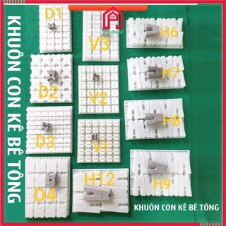  khuôn đúc con kê bê tông Các Loại bằng Nhựa cao cấp màu trắng  Sỉ lẻ  