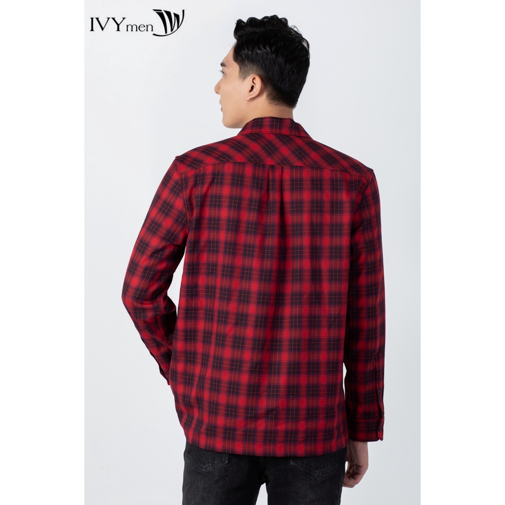 Áo sơ mi nam 2 túi IVY moda MS 17E3106