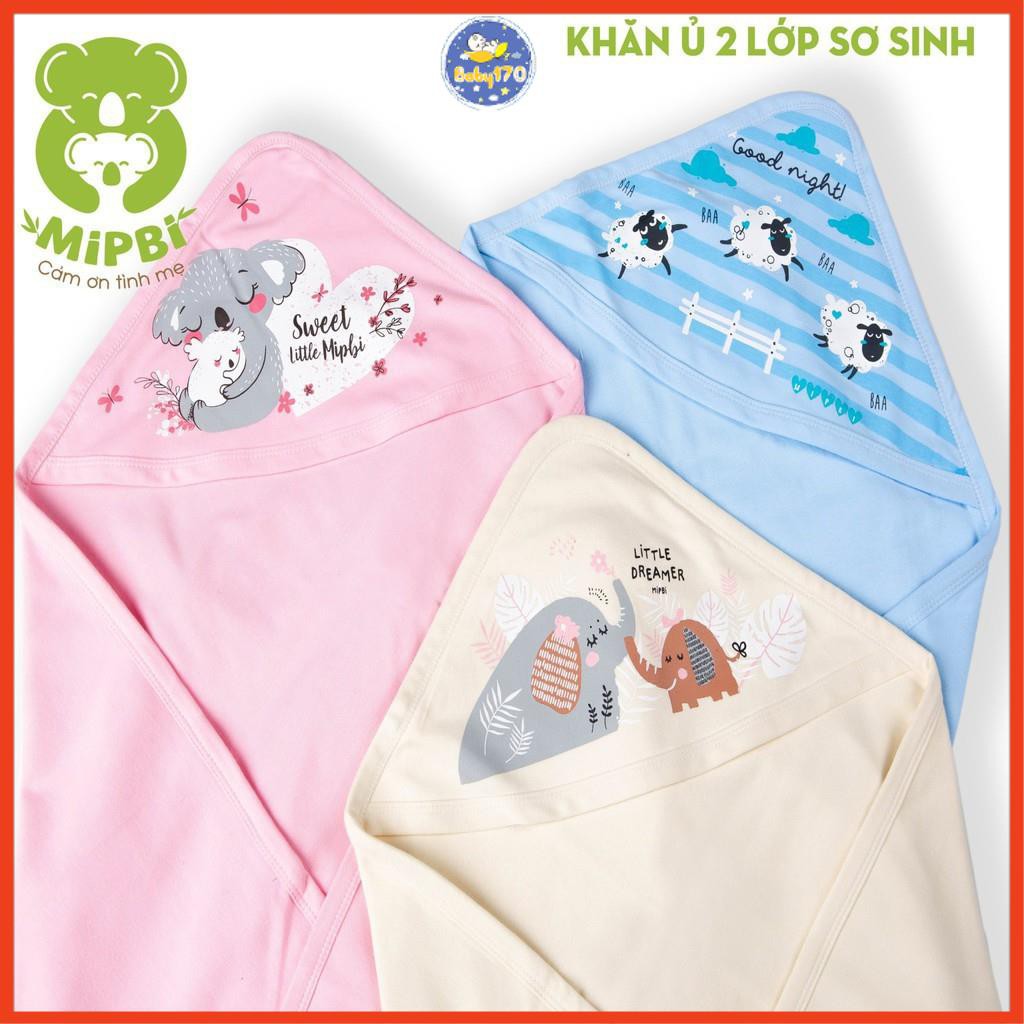 Khăn ủ 1 lớp 2 lớp sơ sinh Mipbi