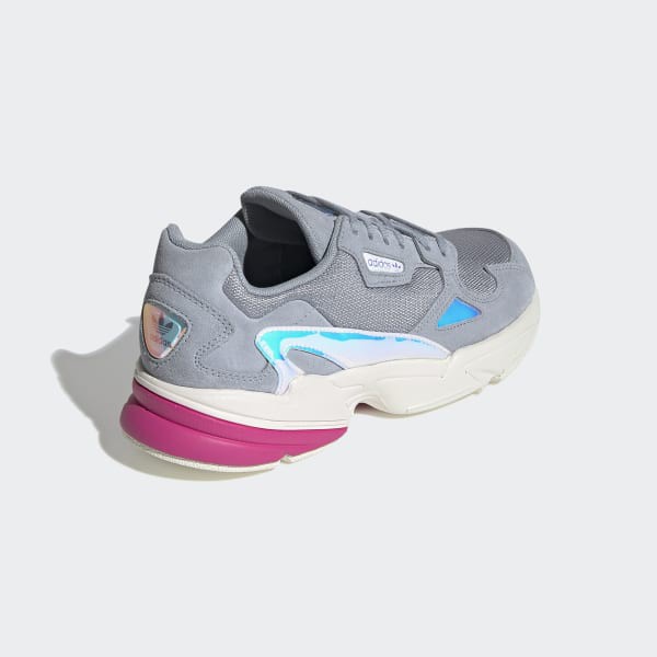 Giày Nữ Adidas 🔥FREESHIP🔥 Adidas Falcon Light Grey Chính Hãng - Giày Adidas Nữ Falcon Xám Hologram Cực Xinh [EG2676]