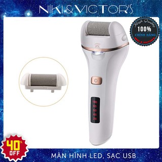 Máy Chà Gót Chân Thông Minh Chống Thấm Nước Có Đèn 506R Máy Mài Tế Bào Chết Vết Nứt Gót Chân Sạc Pin Usb