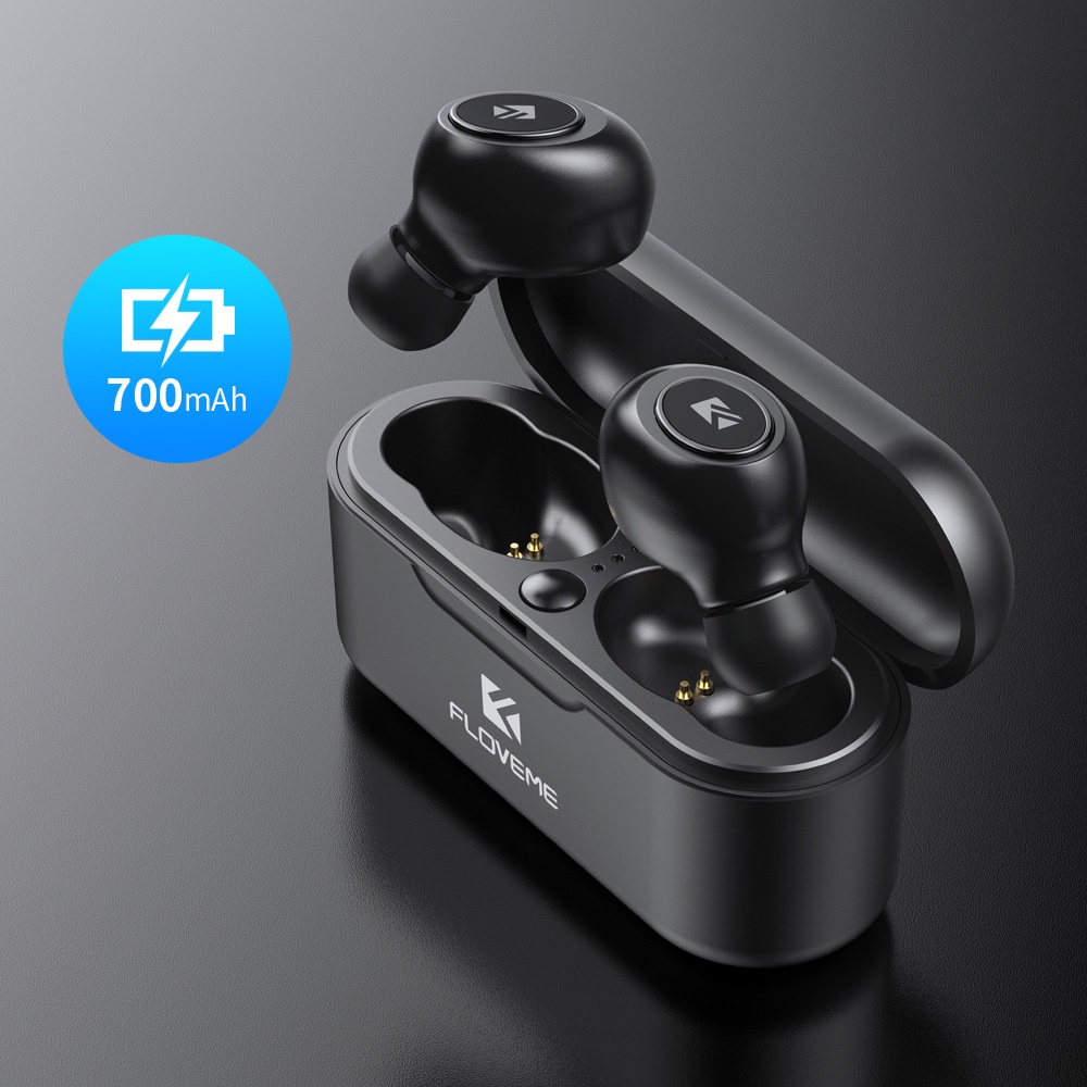 Tai nghe Bluetooth 5.0 TWS FLOVEME BT3 Bản Quốc tế - Có mic tích hợp, hỗ trợ đàm thoại - Công nghệ chống nước IPX4