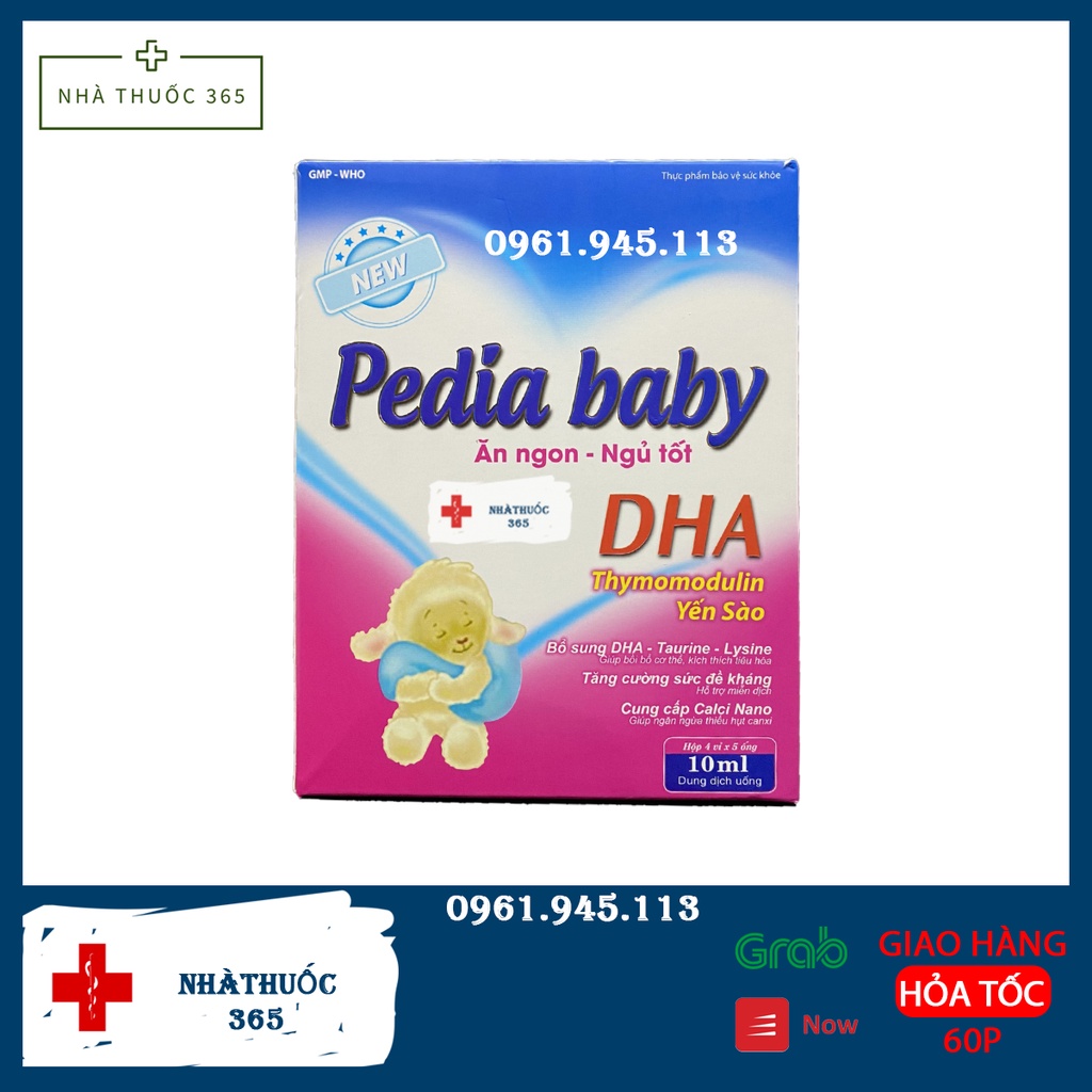 PEDIA BABY ăn ngon ngủ tốt giúp bé thông minh (Hộp 20 ống)