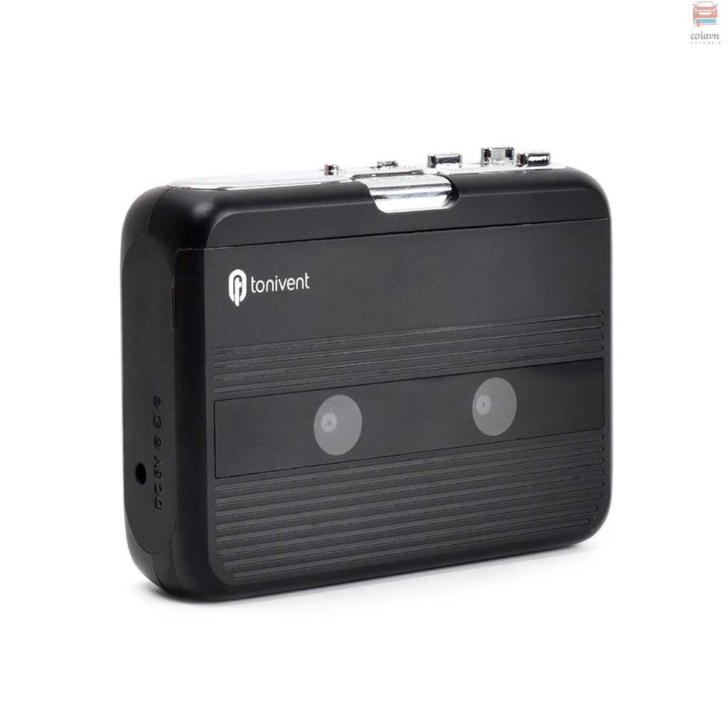 Máy Nghe Nhạc Băng Cassette Mini Ghi Âm FM Radio Với Giắc Cắm Tai Nghe 3.5mm Điều Chỉnh Âm Lượng