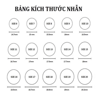 Nhẫn nữ bạc cao cấp thiết kế đơn giản, basic, nhiều size N45