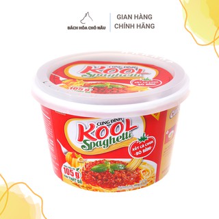 Mì Trộn Ăn Liền Cung Đình Kool Spaghetti Kèm Gói Sốt Bò Bằm 105G/Tô [Date Mới] [Hàng Chính Hãng]
