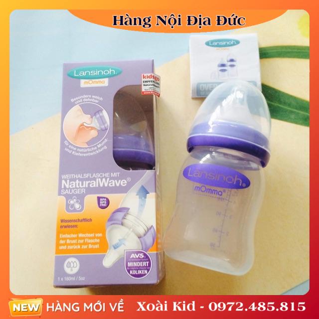 Bình sữa Lansinoh size 160ml, 240ml cho bé từ sơ sinh của Đức