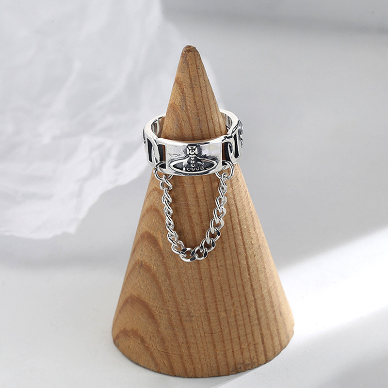 Nhẫn Đeo Tay Kim Loại Tạo Hình Hành Tinh Phong Cách Retro Cho Nữ