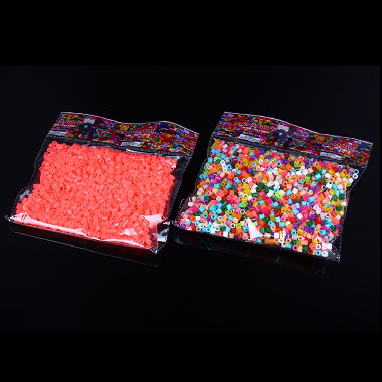 [HÀNG CÓ SẴN] 1000 hạt Perler beads, Hama beads, Hạt màu kì thú (Loại to 5mm) - 50 màu