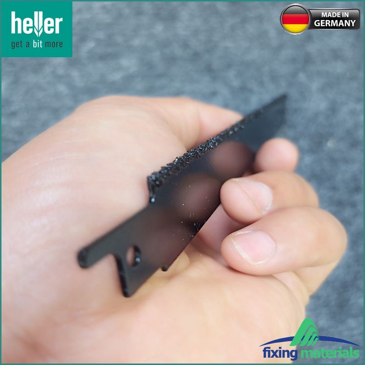 S1130Riff- Lưỡi cưa kiếm HELLER HM  25813 5, răng đính hạt kim li ti (Cắt thép ống đúc, gạch)