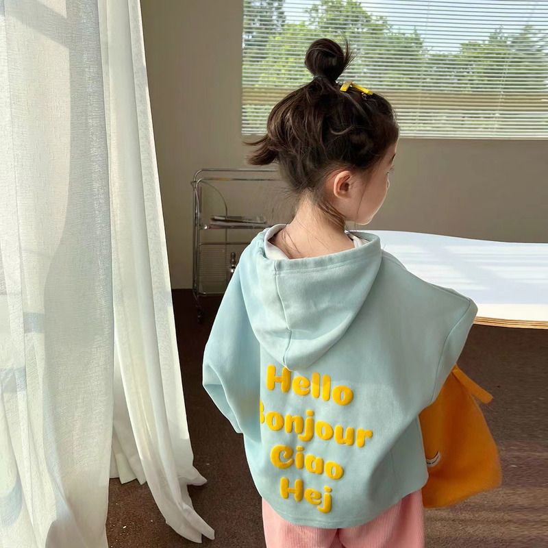 Áo Khoác Có Mũ Trùm Thời Trang Xuân Thu Hàn Quốc 2022 Mới Cho Bé Gái Dễ Phối Đồ