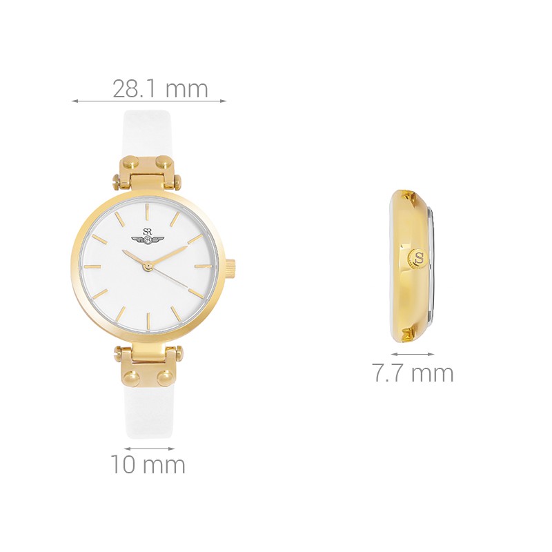 Đồng Hồ Nữ SRWATCH Dây Da SL7541.4602 Mặt Kính Sapphire chống trầy chống nước kiểu d