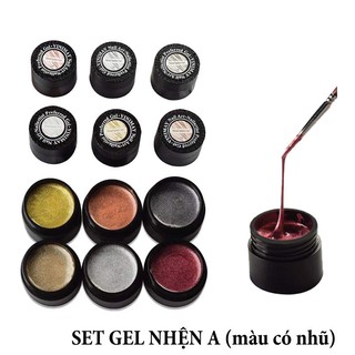 Set gel mạng nhện nhũ vinimay 6 màu