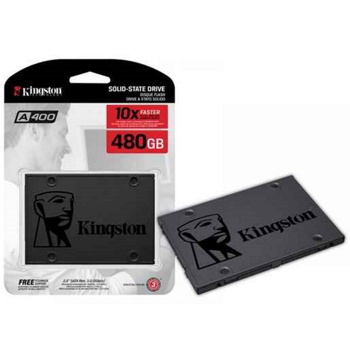 Ổ Cứng SSD Kingston A400 480GB 240GB 120GB 2.5&quot; SATA 3 6.0Gb/s SA400S37 - Bảo Hành Chính Hãng 3 Năm
