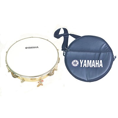 Trống Lắc Tay - Lục Lạc Gõ Bo Tambourine Yamaha MT5 GỖ tặng bao da 3 lớp