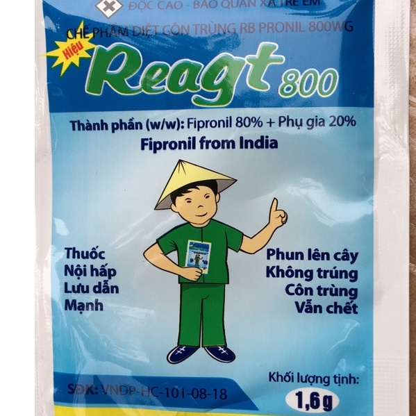 Sản phẩm diệt kiến Gián và côn trùng Reagt gói 1.6gr