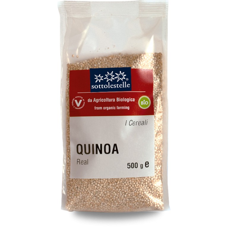 Hạt diêm mạch Quinoa trắng hữu cơ Sottolestelle 500g