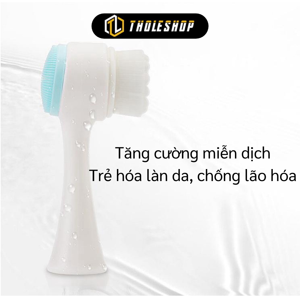 Cọ Rửa Mặt GIGAHOME Dụng Cụ Rửa Mặt 2 Đầu Silicone Và Lông Làm Sạch Bụi, Tẩy Tế Bào Chết 4759