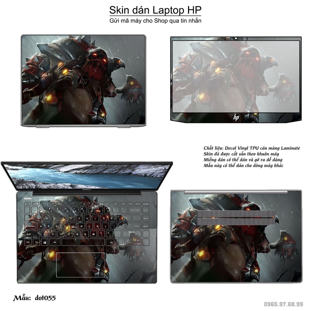 Skin dán Laptop HP in hình Dota 2 nhiều mẫu 9 (inbox mã máy cho Shop)